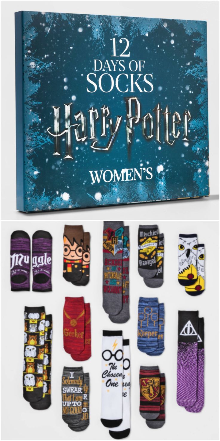 12 Days of Socks Harry Potter advent calendar. Trending hot item on eBay. For wo...