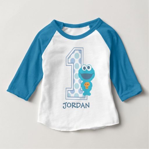 Sesame Street | Cookie Monster First Birthday Baby T-Shirt