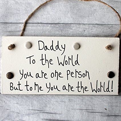 MadeAt94 Fathers Day Gift for Dad Birthday Daddy Plaque Present Sign