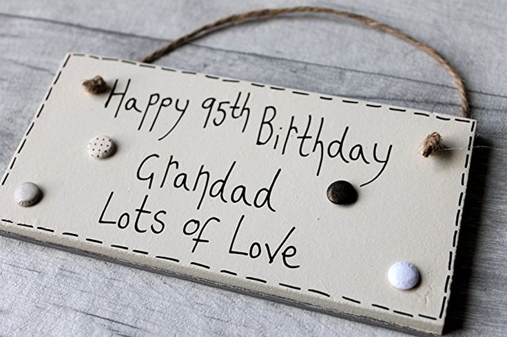 MadeAt94 Happy Birthday 95 Years | Grandad Gift | Plaque Gift Ideas | Grandad Pe...