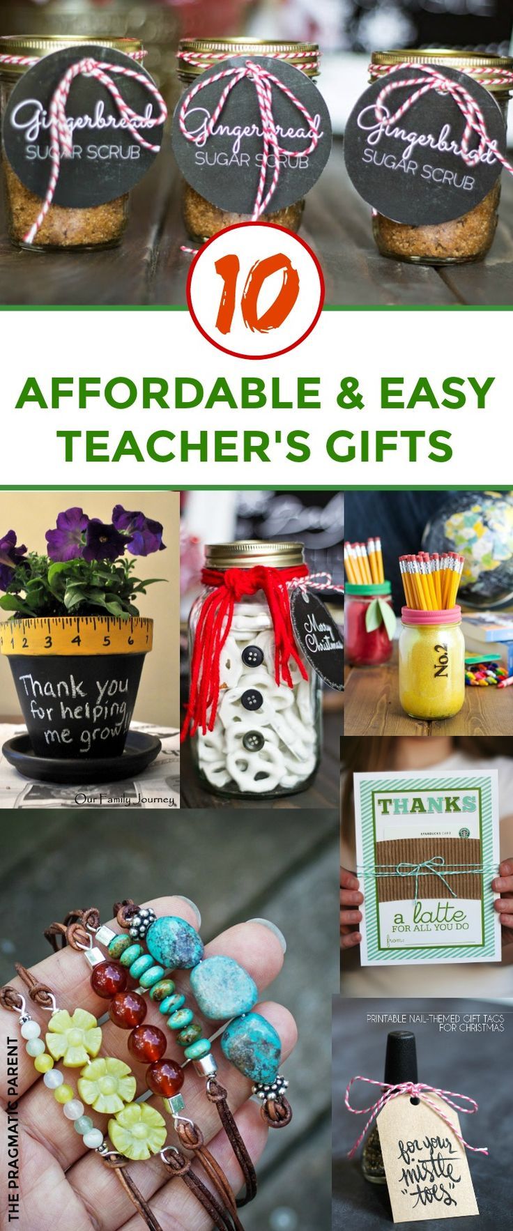 10 Easy & Affordable Teacher's Gifts for Christmas. Inexpensive Teacher's Gifts ...