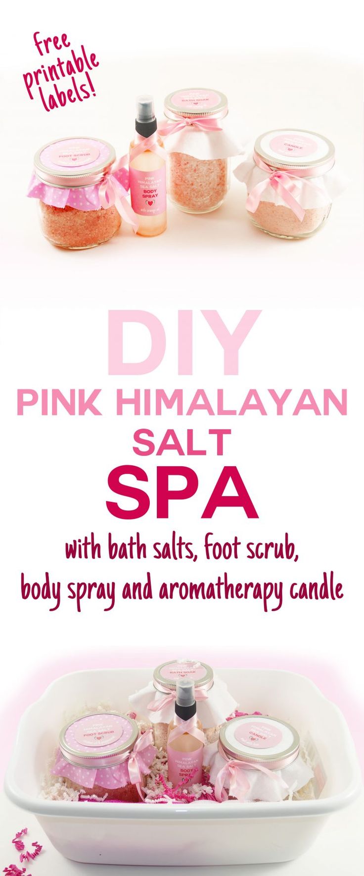 DIY Pink Himalayan Salt Spa | Bath Salts | Foot Scrub | Body Spray | Aromatherap...