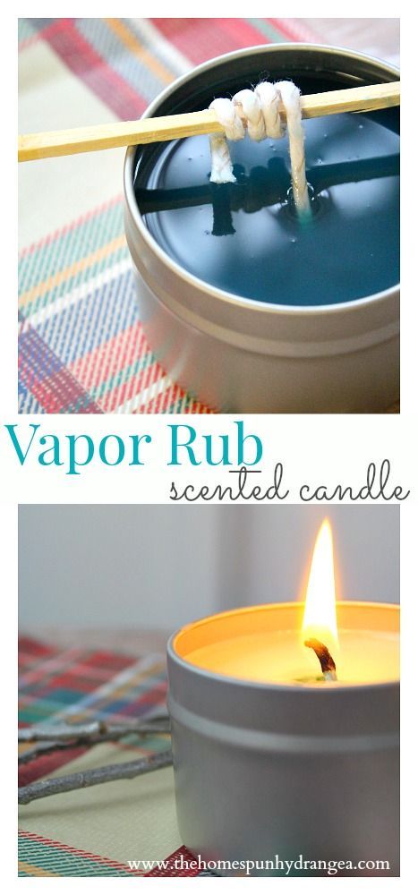 This homemade candle tutorial will show you How to Make Vapor Rub Scented Candle...
