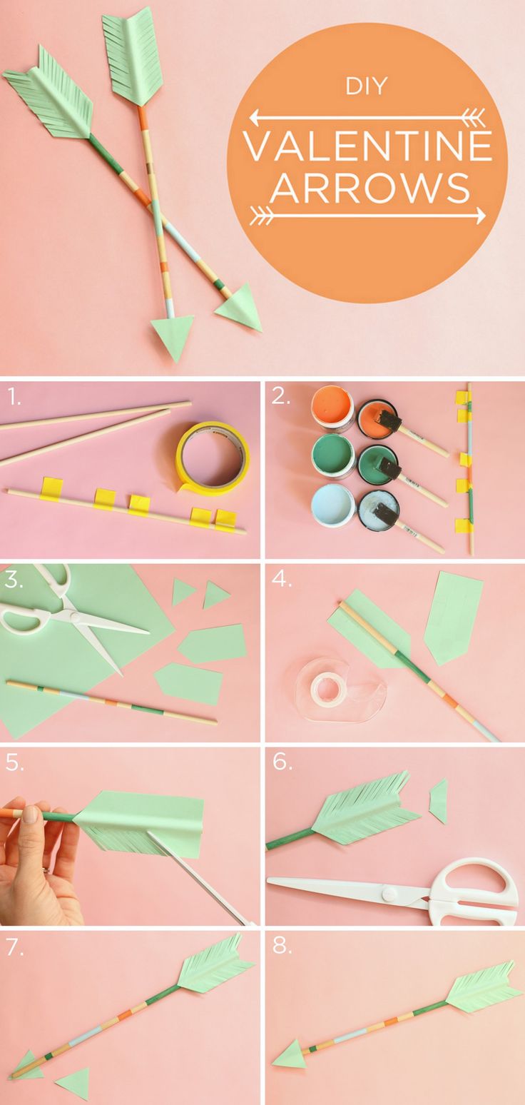 #DIY Valentine's Day Arrows! Perfect way to top off a Valentine's Day gift!