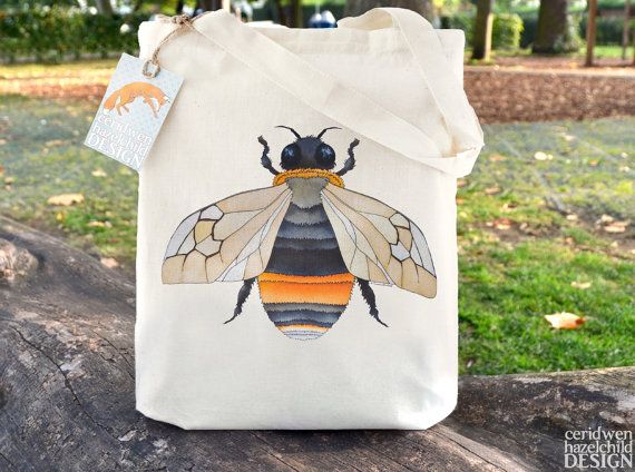 Bee-utiful Bumble Bee themed pieces from Ceridwen Design on Etsy. Honey of a gif...