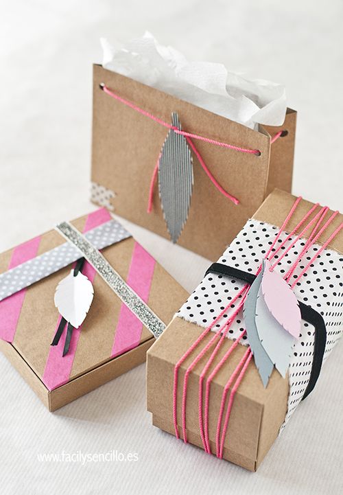 Paper feather wrapping