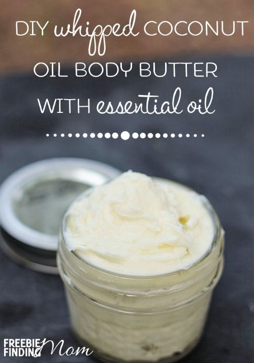 DIY Whipped Coconut Oil Body Butter With Essential Oils - Moisturize your skin w...