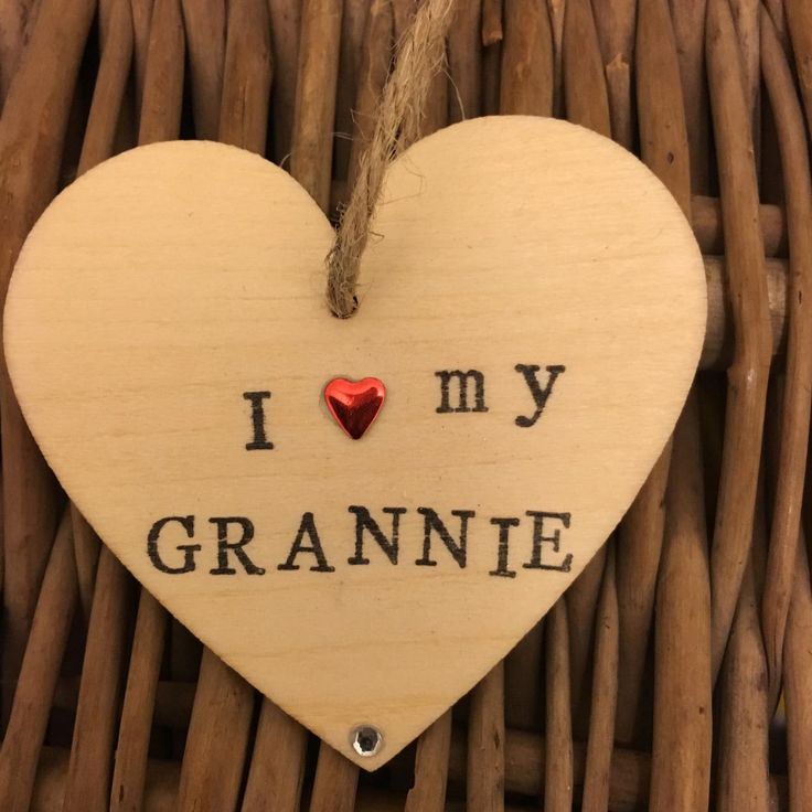 I Love My GRANNIE Hanging Heart