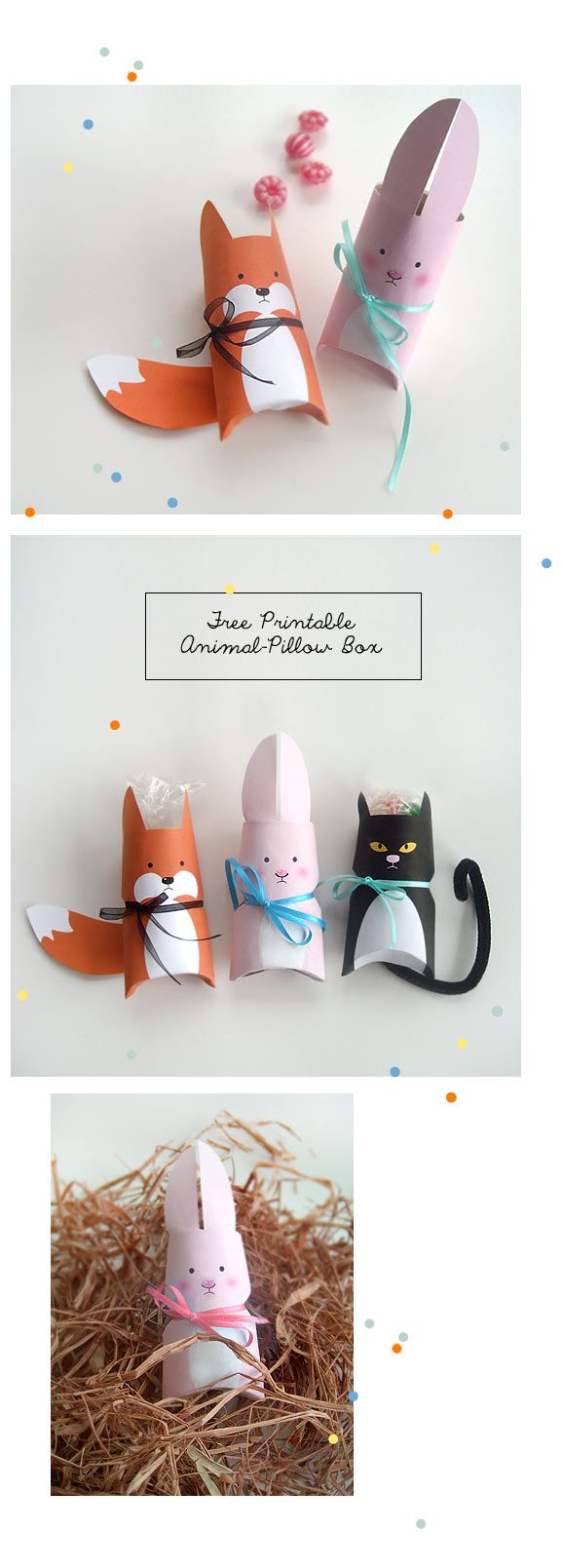 Klorollentiere inkl. pdf-Download / Animal pillow boxes made of toilet paper rol...