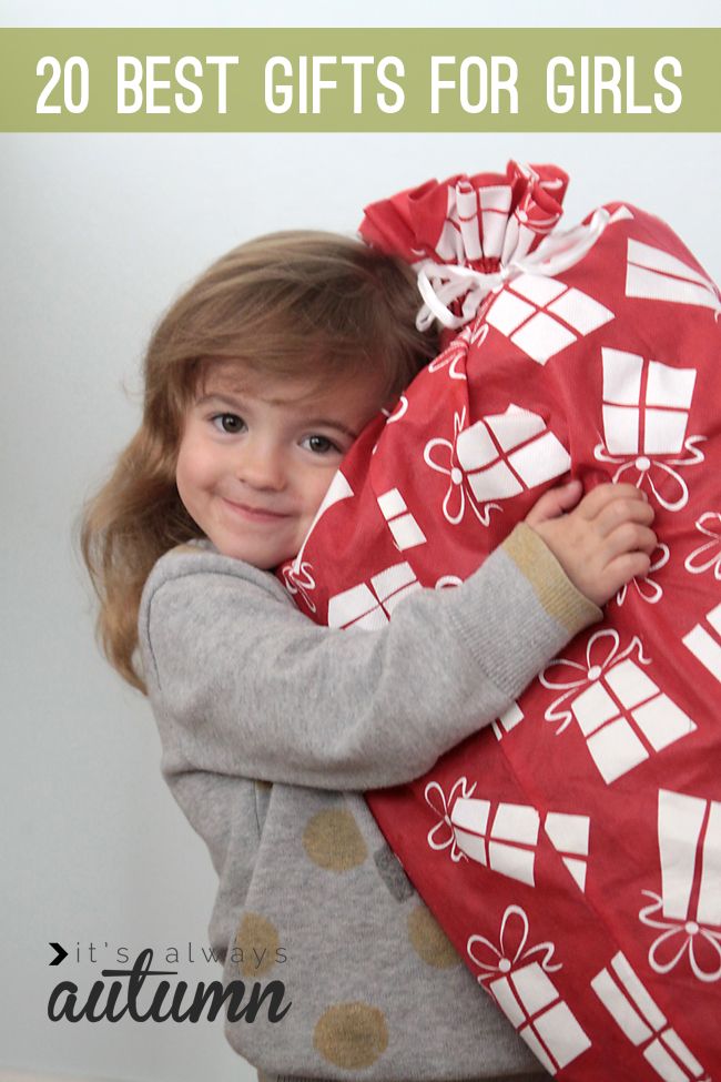 thinking about Christmas yet? here's a great list of 20 gifts for girls (or ...