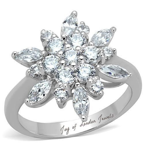 2.65TCW Marquise and Round Cut Russian Lab Diamond Ring