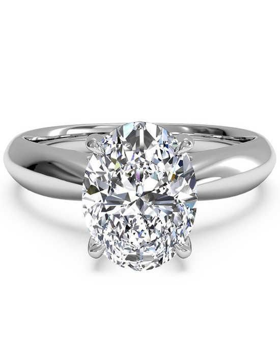 A Perfect 1.6CT Oval Cut Solitaire Russian Lab Diamond Engagement Ring