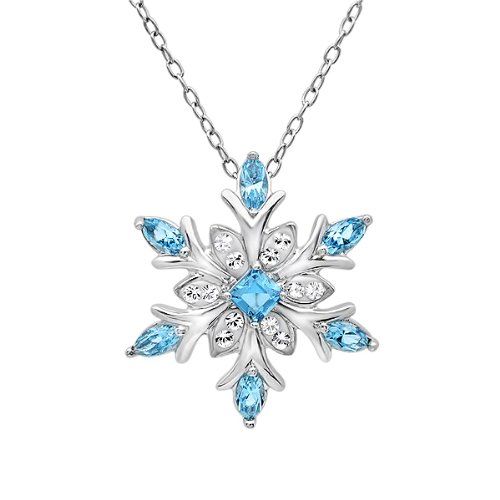 Snowflake Pendant Necklace #Christmas #Present