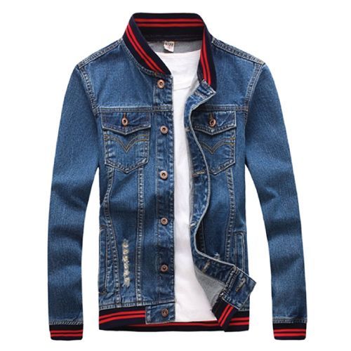 Cool Denim Jacket for him. Teen guys fashion. Swag outfits for guys. (Christmas ...