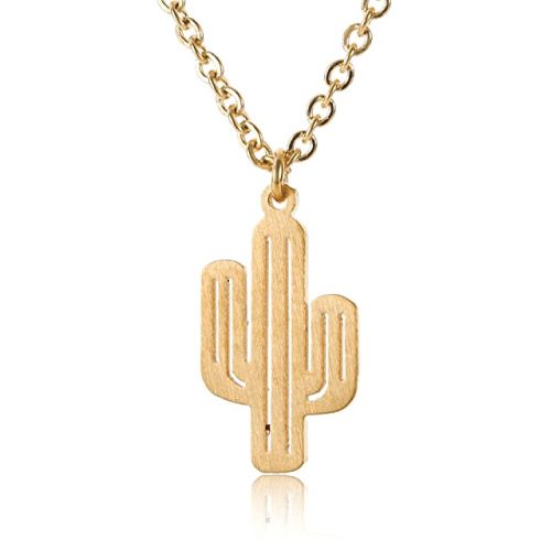 Gold Cactus Necklace. For her. Christmas gifts for friends #teens #tweens