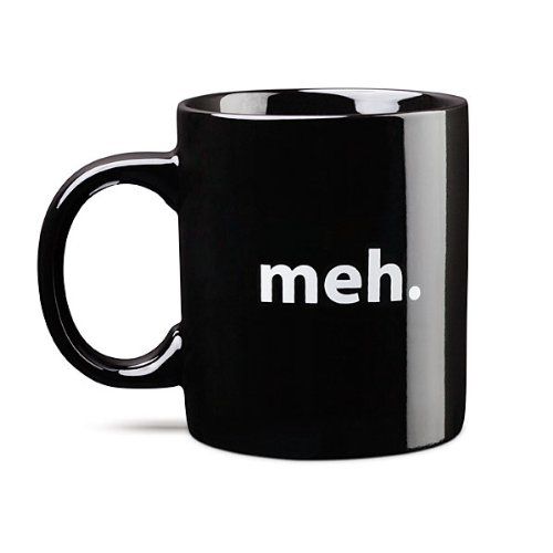 meh period. Cool statement mug. teen gifts. holiday gift guide. Christmas gifts ...