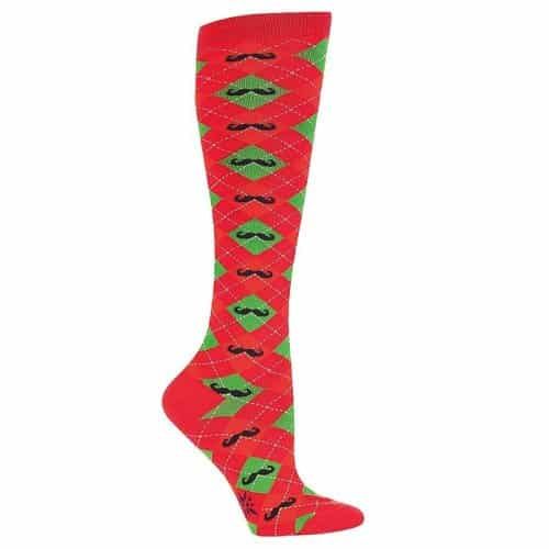 Merry Mustache Socks. Christmas outfits for teens. Stocking stuffer ideas for te...