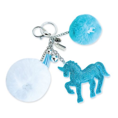 Poofy Pom Unicorn Keychain. Cute Christmas gifts inexpensive. Stocking Stuffers ...