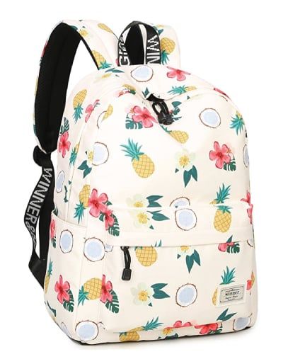 Tropical Fun Pineapple School Bag. Back to school supplies for teen girls. #back...