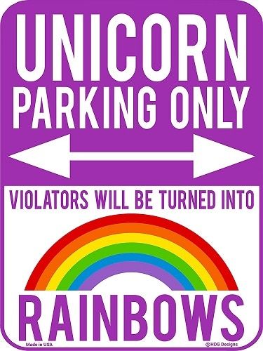 Unicorn Parking Only Sign Room decor for teens. Unicorn gifts. Gifts for unicorn...