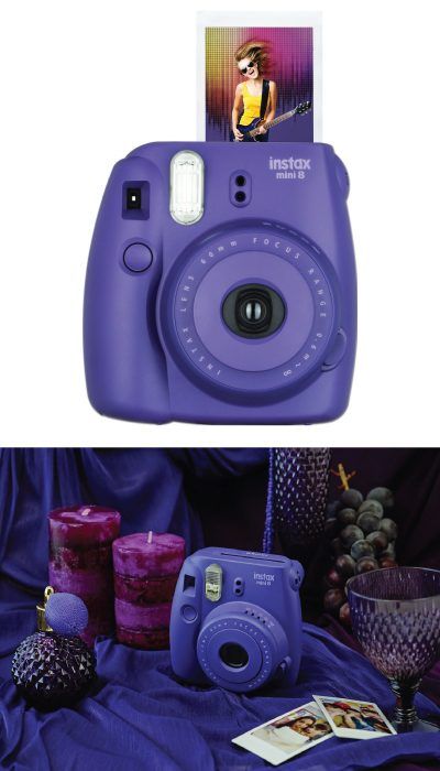 WANT!! Fujifilm Instax Mini 8 Instant Camera in purple. (Christmas gifts for tee...