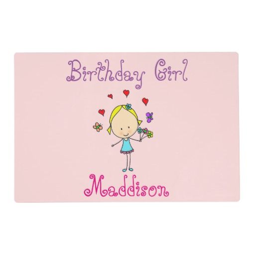 Birthday Girl Personalized Placemat