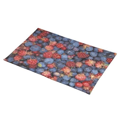 Blueberry Blue Colorful Fruit Food Sweet Destiny Cloth Placemat