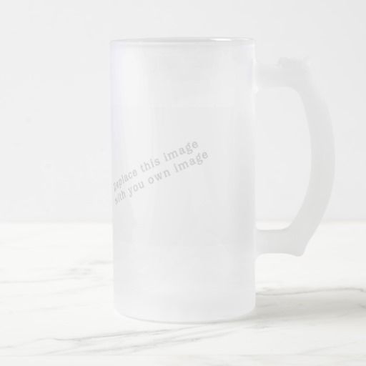 Create your own design frosted glass beer mug