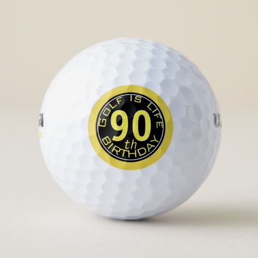 Golf is Life Customizable 90th Birthday Golf Ball