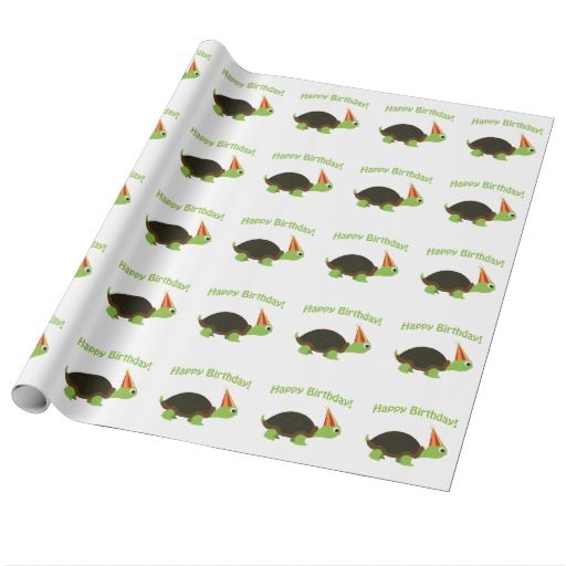 Happy Birthday! Turtle Wrapping Paper