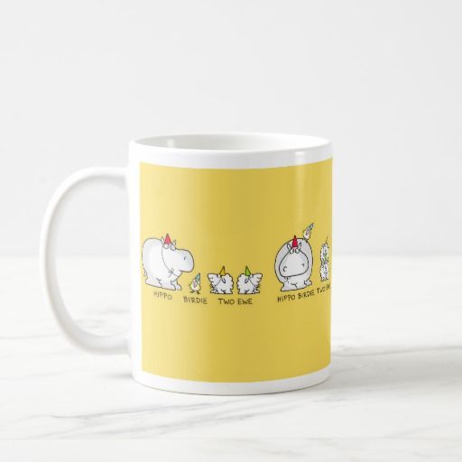 HIPPO BIRDIE TWO EWE mug by Sandra Boynton