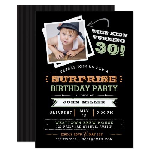This Kid's Turning Old! Surprise Birthday Photo Card