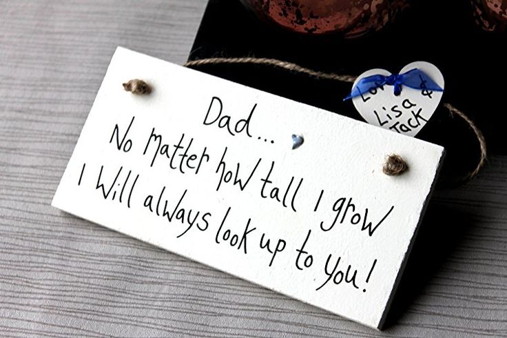 MadeAt94 Dad No Matter How Tall I Grow Father's Day Birthday Gift Sign
