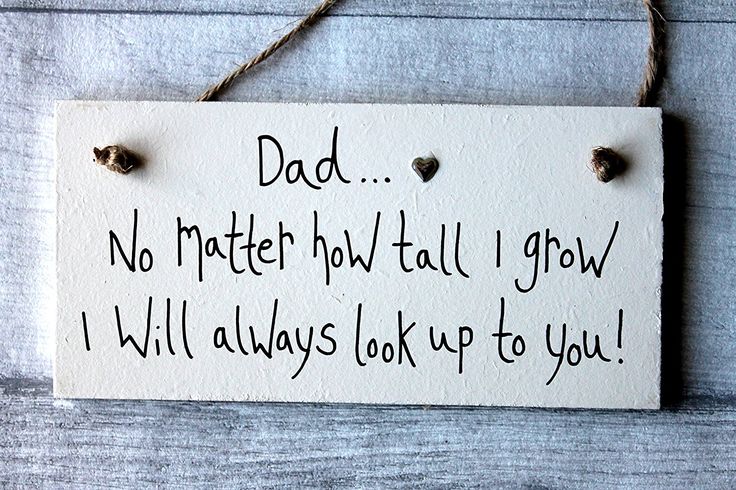 MadeAt94 Daddy Gifts from Daughter Plaque No Matter How Tall I grow