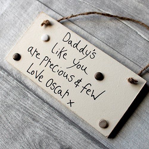 MadeAt94 Shabby Chic Personalized Wooden Sign Daddy's Like You Are Precious ...
