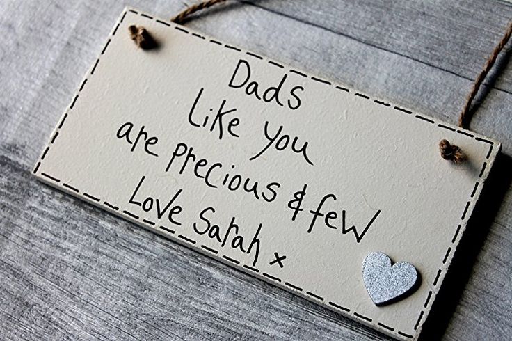 MadeAt94 Shabby Chic Personalized Wooden Sign Dads Like You Are Precious and Few...