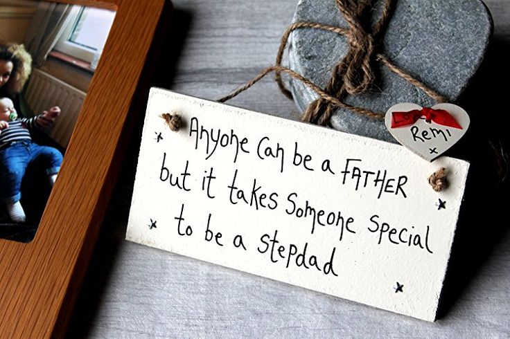 MadeAt94 Step Dad Father's Day and Birthday Sign Anyone Can Be A Stepdad Gif...