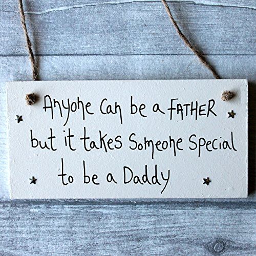 MadeAt94 Wooden Sign Daddy Gift from Son Daughter Sign Father's Day Birthday