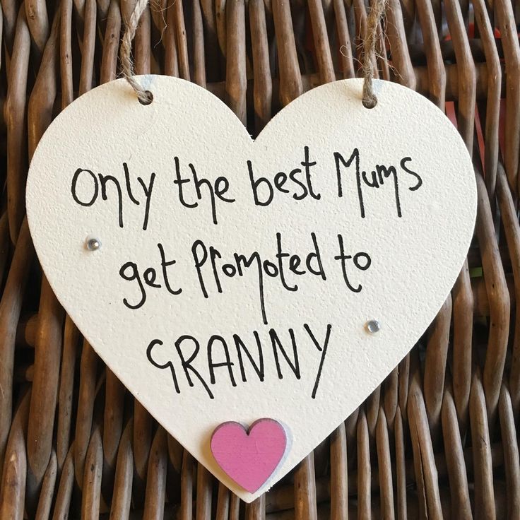 Only the Best Mums GRANNY Cream Heart - Little Miss Scrabbled