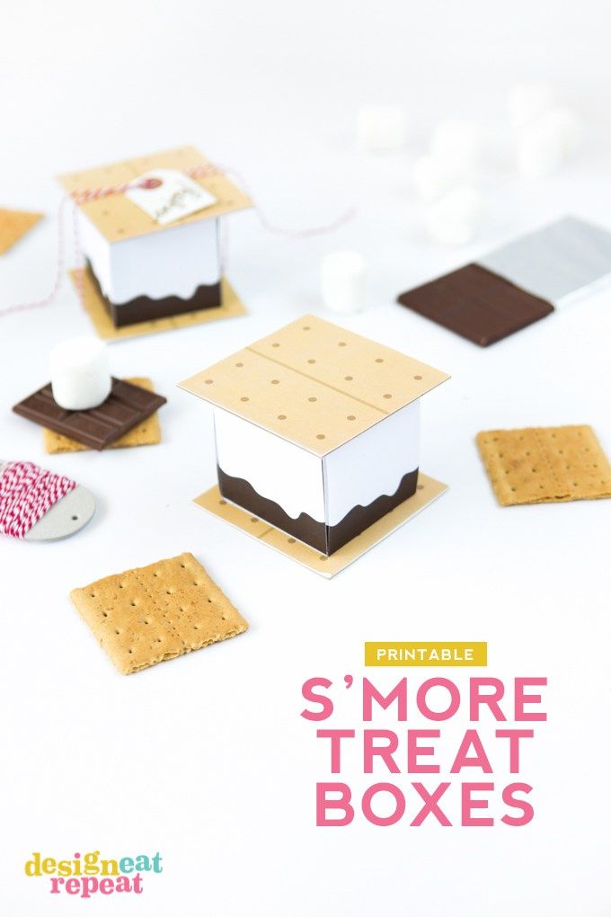 Dive into summer with these FREE S'more Printable Treat Boxes! Perfect for a...