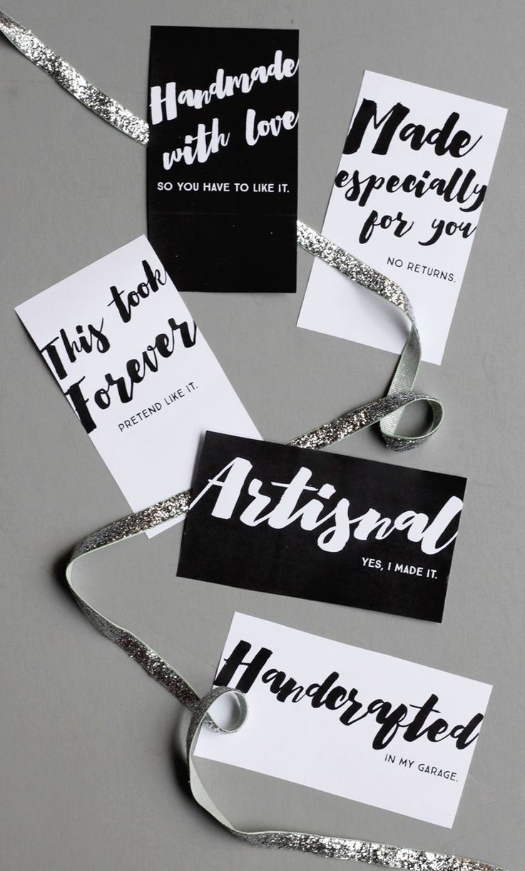 Free Printable Gift Tags For Your Handmades - Plus My New Favorite Handmade Gift