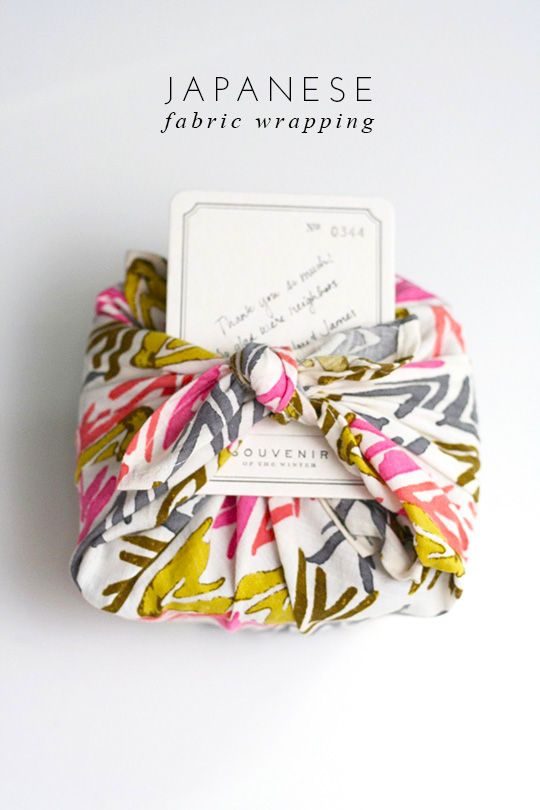 HOW TO WRAP GIFTS WITH FABRIC #wrap #packaging #japenese