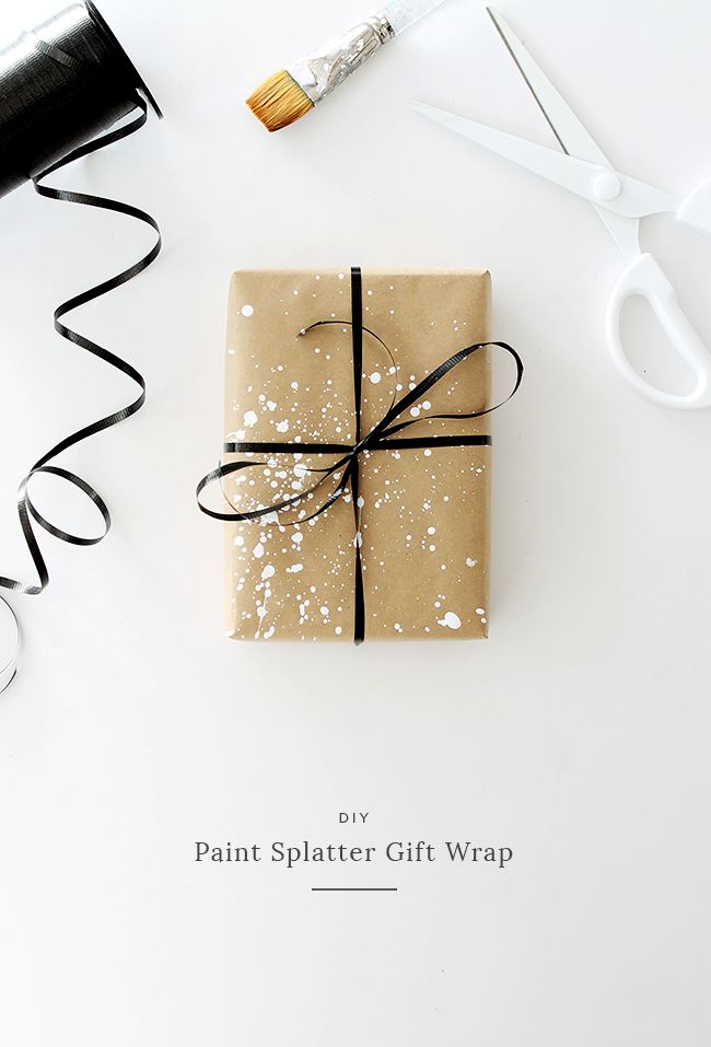 i love simple gift wrap, and i love a simple kraft paper gift wrap — but i wan...