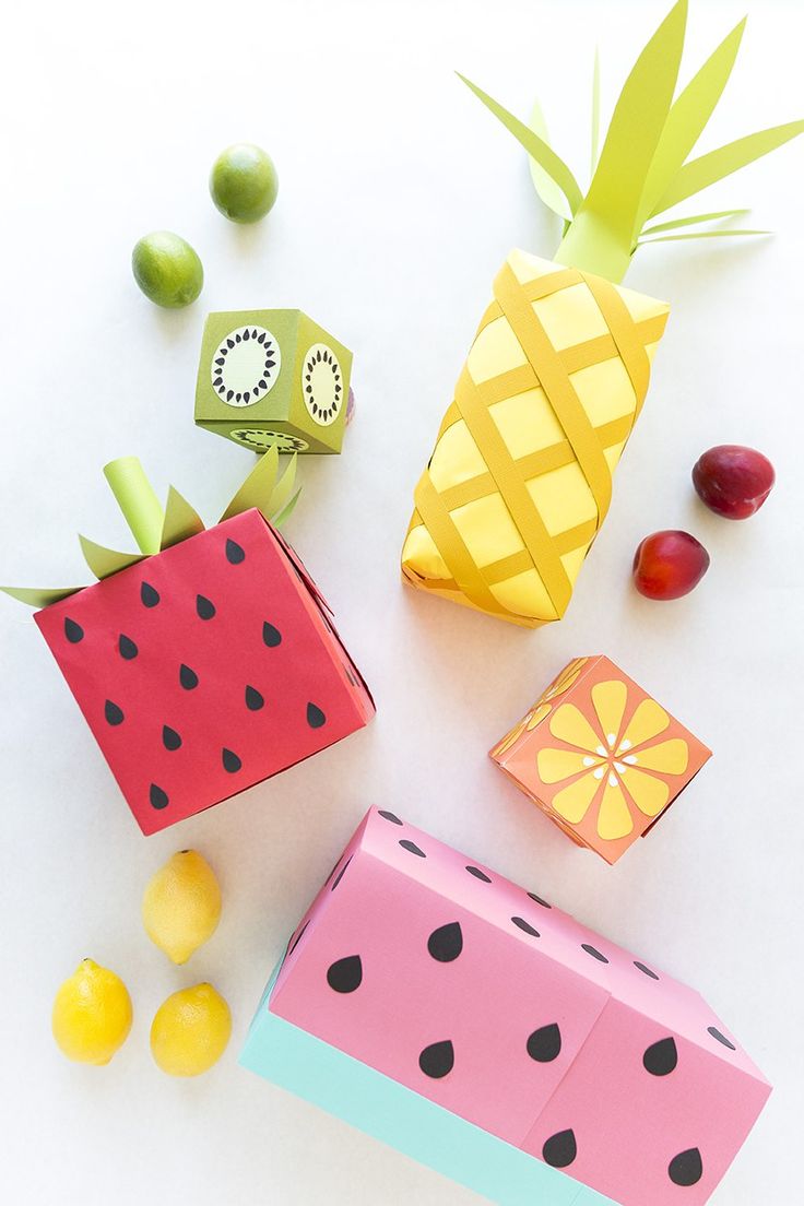 Turn your wrapping paper into fruit!