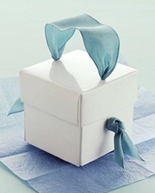 Gift box idea from Martha...Just love the idea of adding an accessory to a gift!...