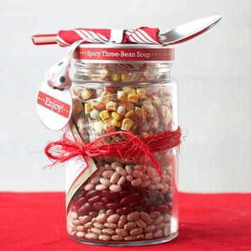 Gift in a Jar: Spicy Three-Bean Soup Our Spicy Three-Bean Soup makes dinner in a...