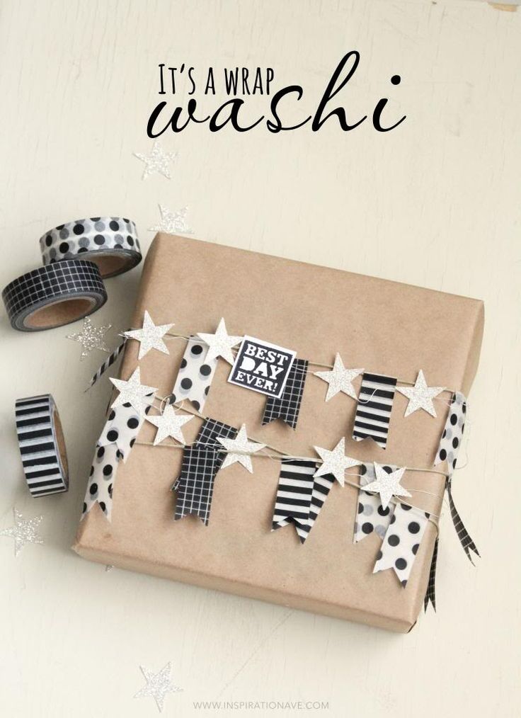 use washi tape to snazz up your gift wrapping