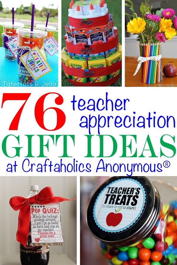 76 Teacher Appreciation Gift Ideas from teachers! Hint: No coffee mugs or knick ...