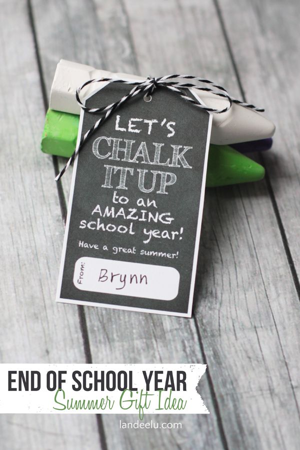Chalk it Up Summer Gift Idea | landeelu.com  Would be so cute for kids to give t...