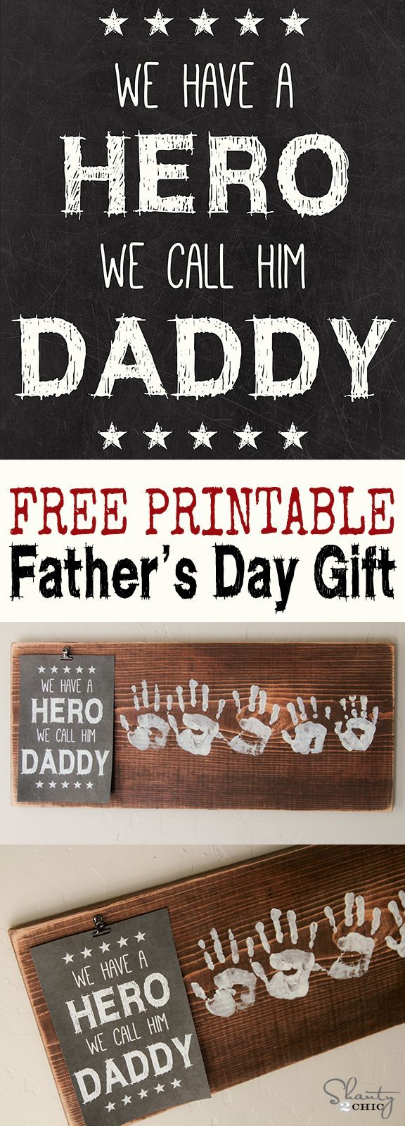 Father's Day gift idea with a FREE printable!  LOVE this!